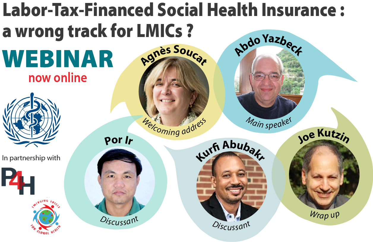 Labor-Tax-Financed Social Health Insurance: a wrong track for LMICs? Watch the webinar!