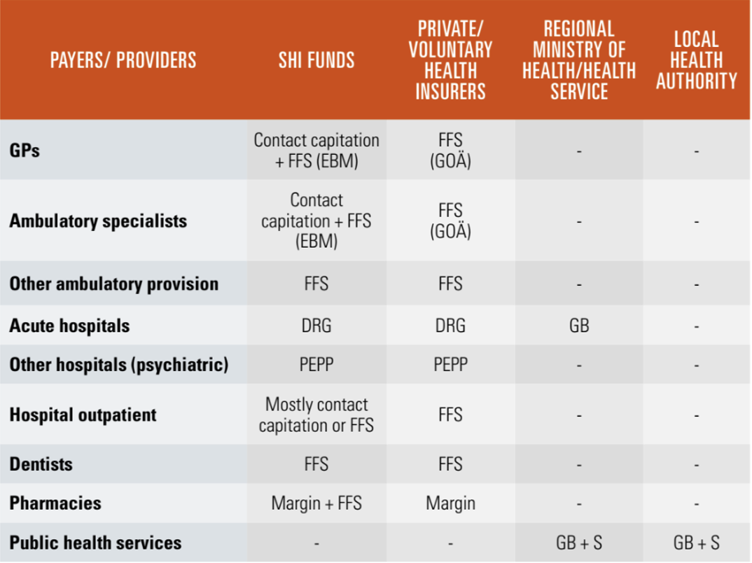 The provider payment mechanism